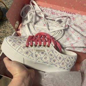NWT LoveShackFancy Superga Platform Sneakers